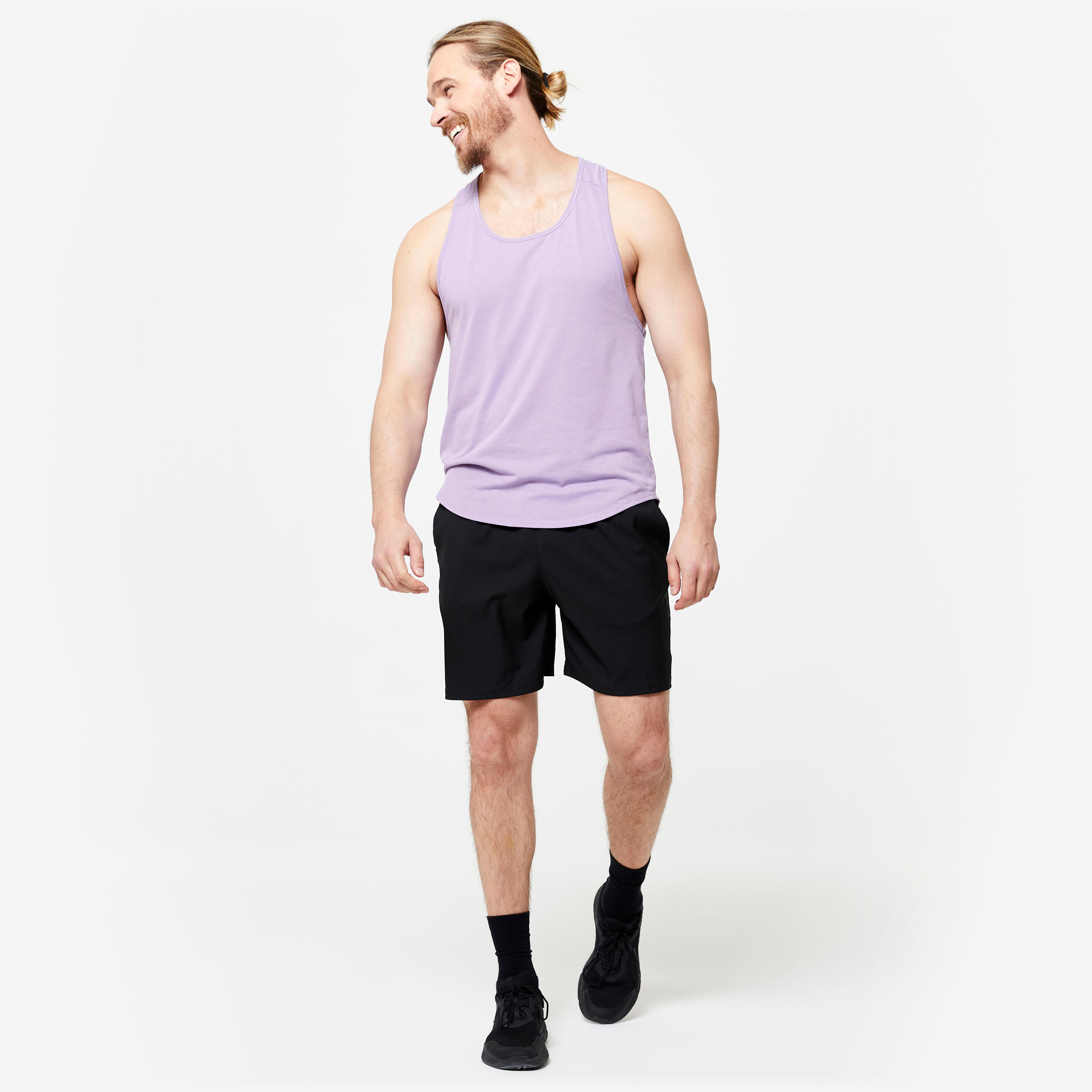 Short d’entraînement croisé respirant avec poches zippées homme 2/15