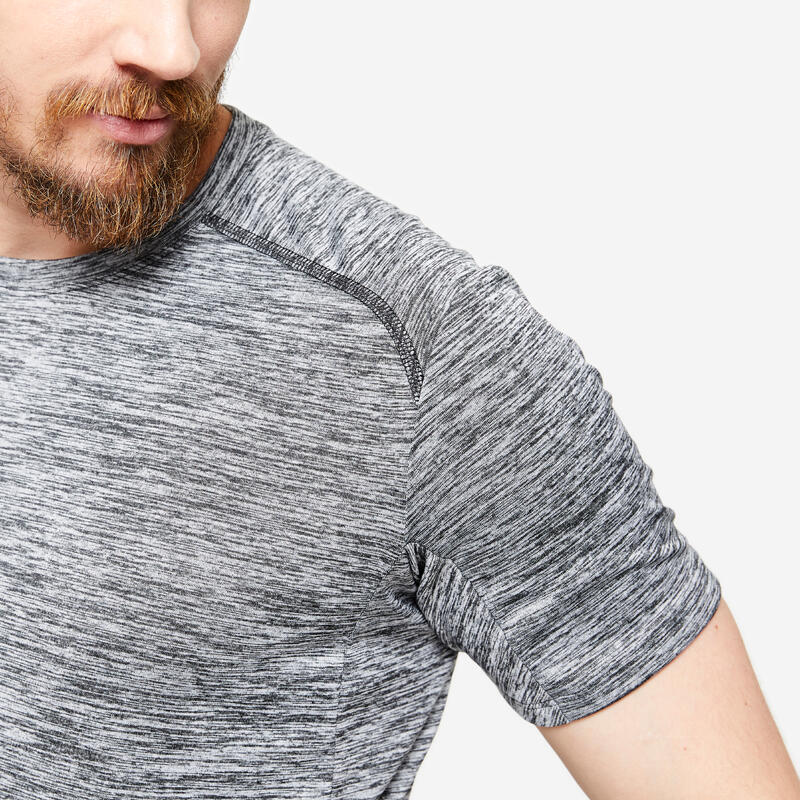 Tricou respirant cardio Gri Bărbați