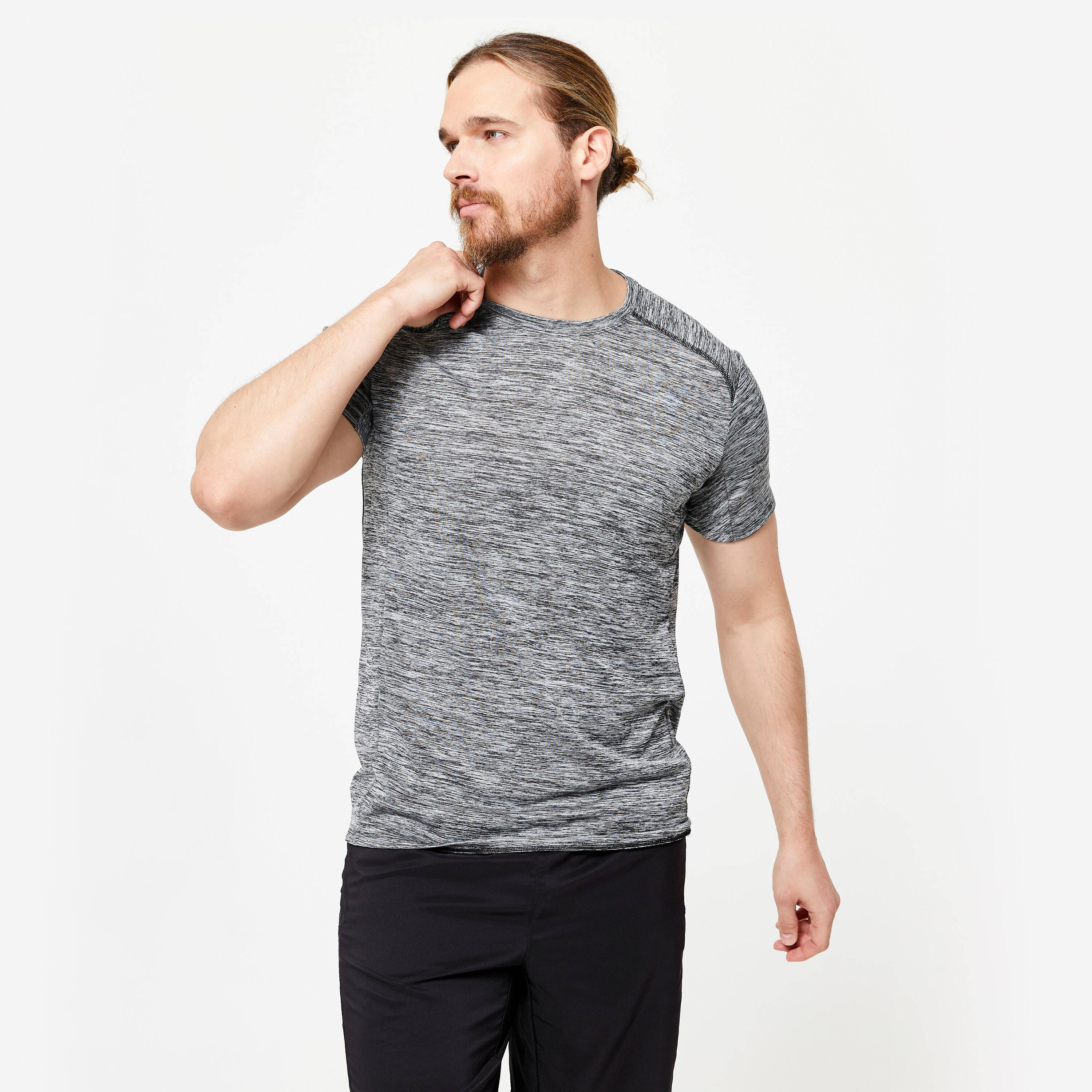 Men's Breathable Cardio T-Shirt - Ash Grey -  1