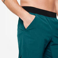 Short respirant 2 en 1 homme, turquoise