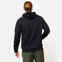 Men's Breathable Essential Fitness Hoodie - Black