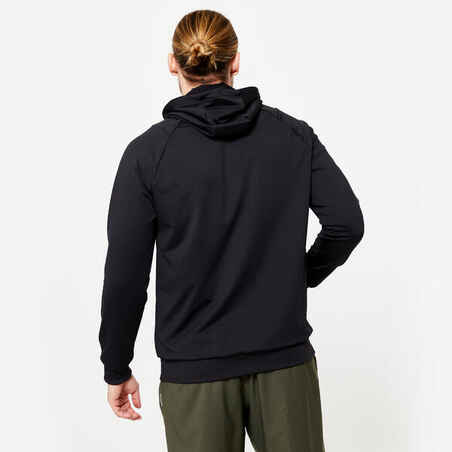 Men's Breathable Essential Fitness Hoodie - Black