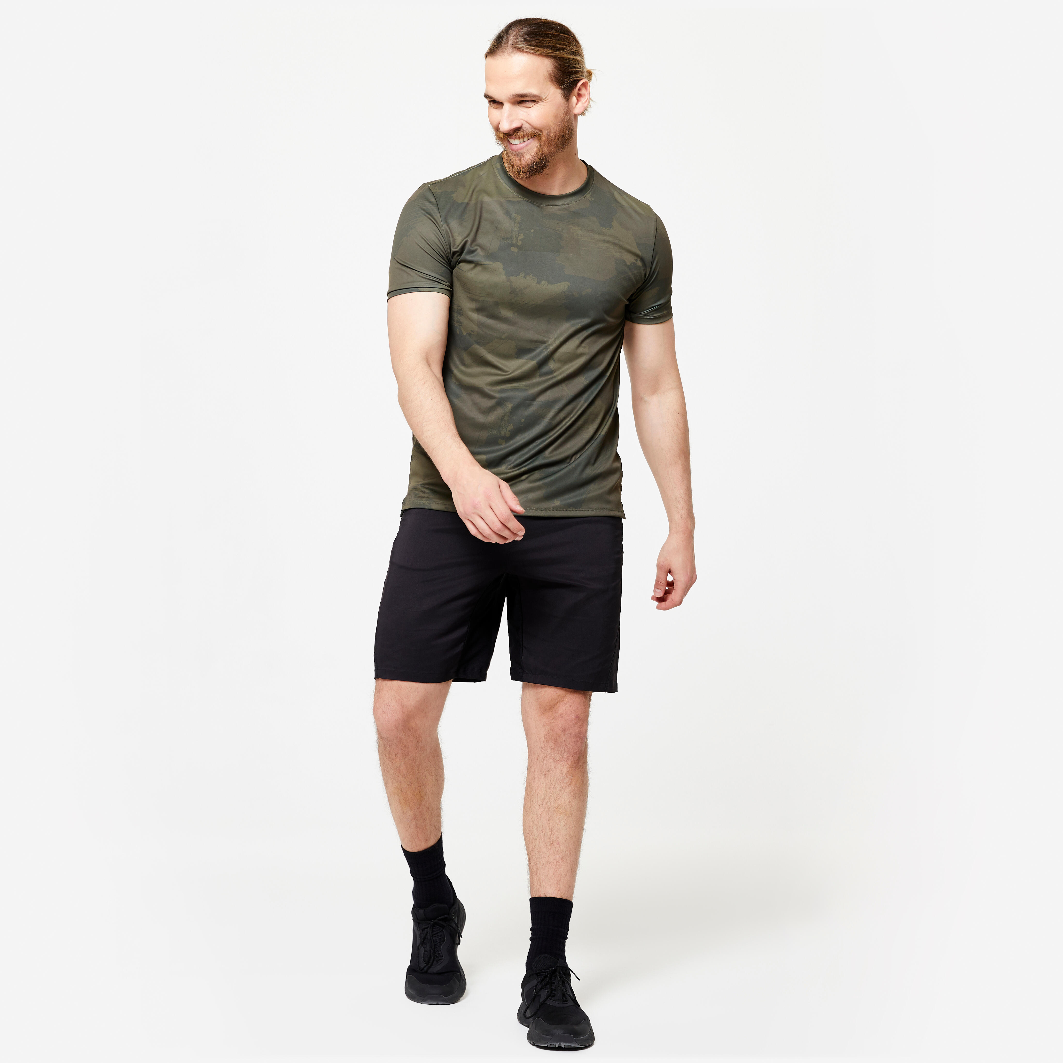 Men's Short-Sleeved Crew Neck Breathable Sport T-Shirt - DOMYOS