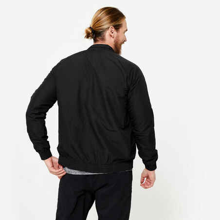 Men's Fitness Standard Breathable Jacket - Black