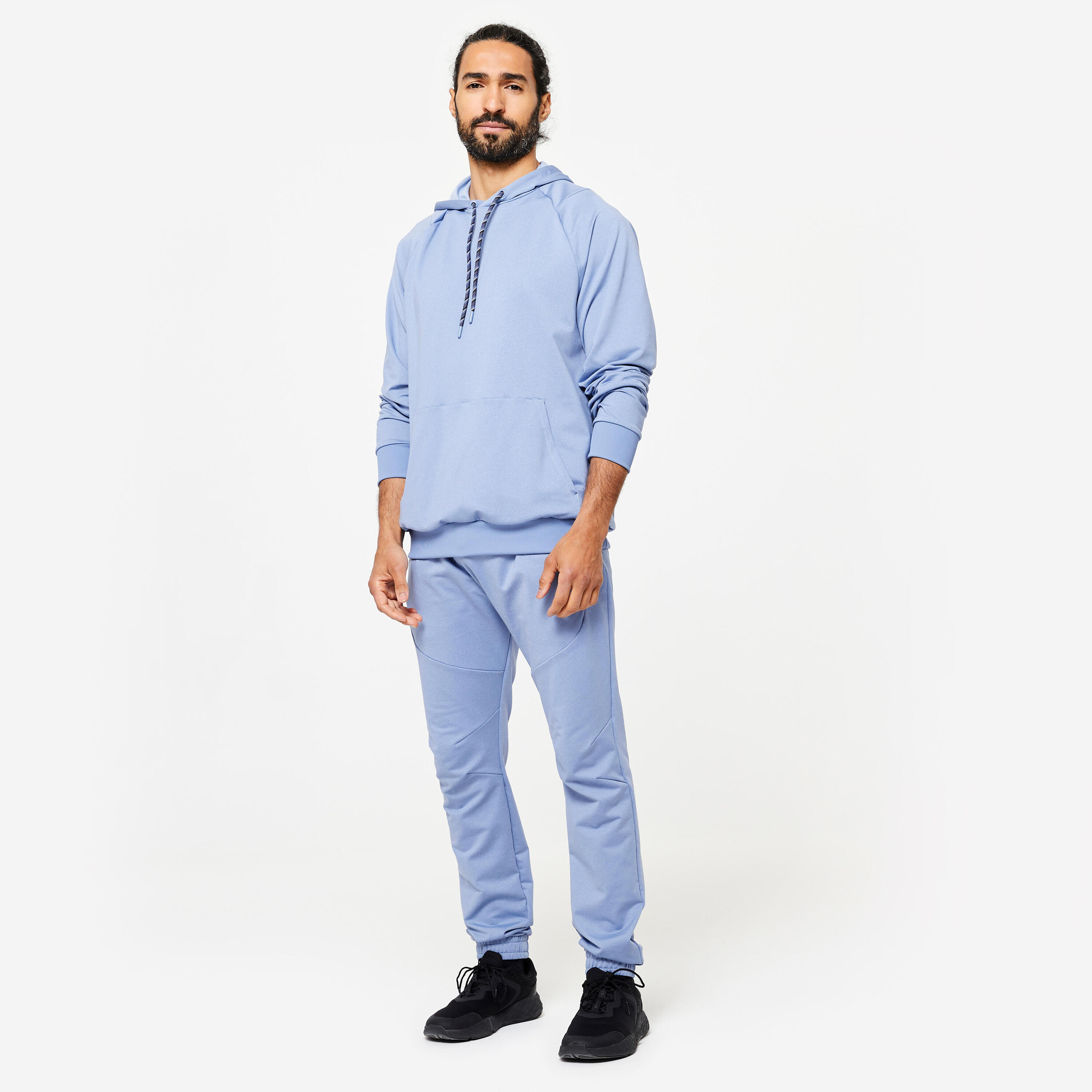 Pantalons Jogger Fitness Home Blau Transpirables Elàstics 2/9