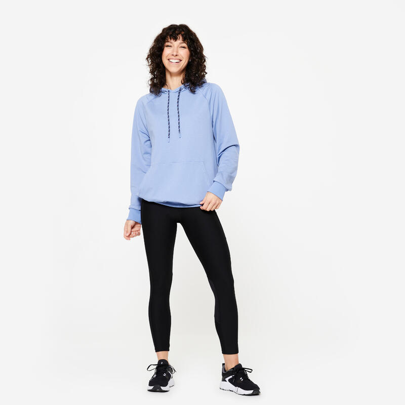 Yetişkin Fitness Sweatshirtü - Mavi