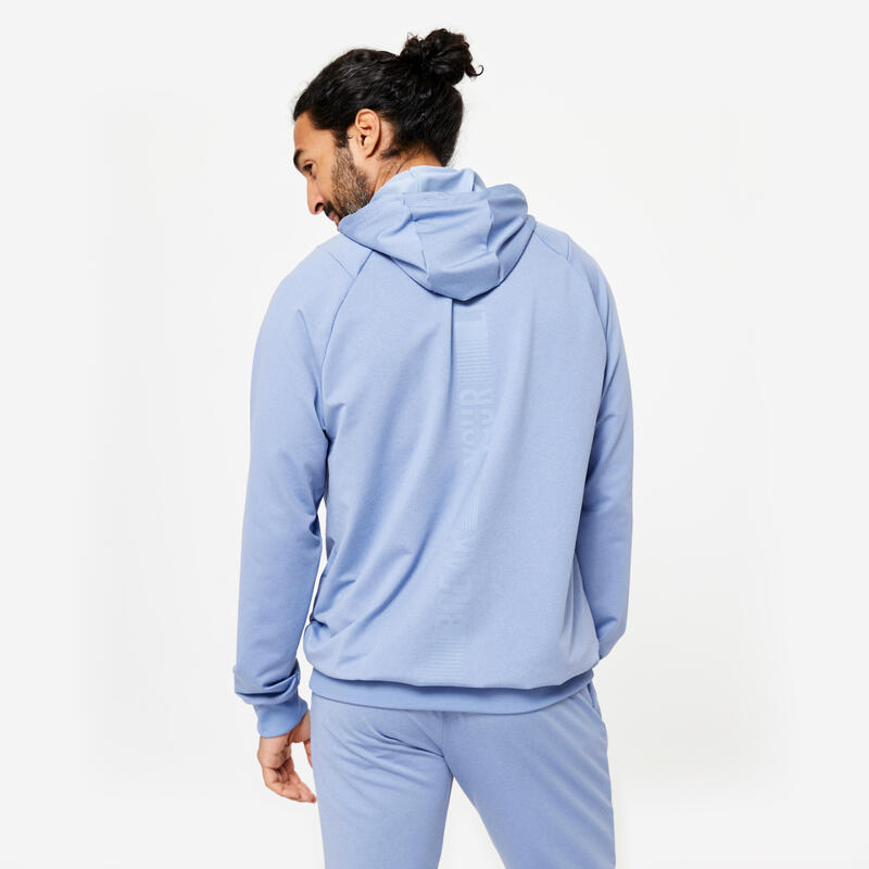 Yetişkin Fitness Sweatshirtü - Mavi