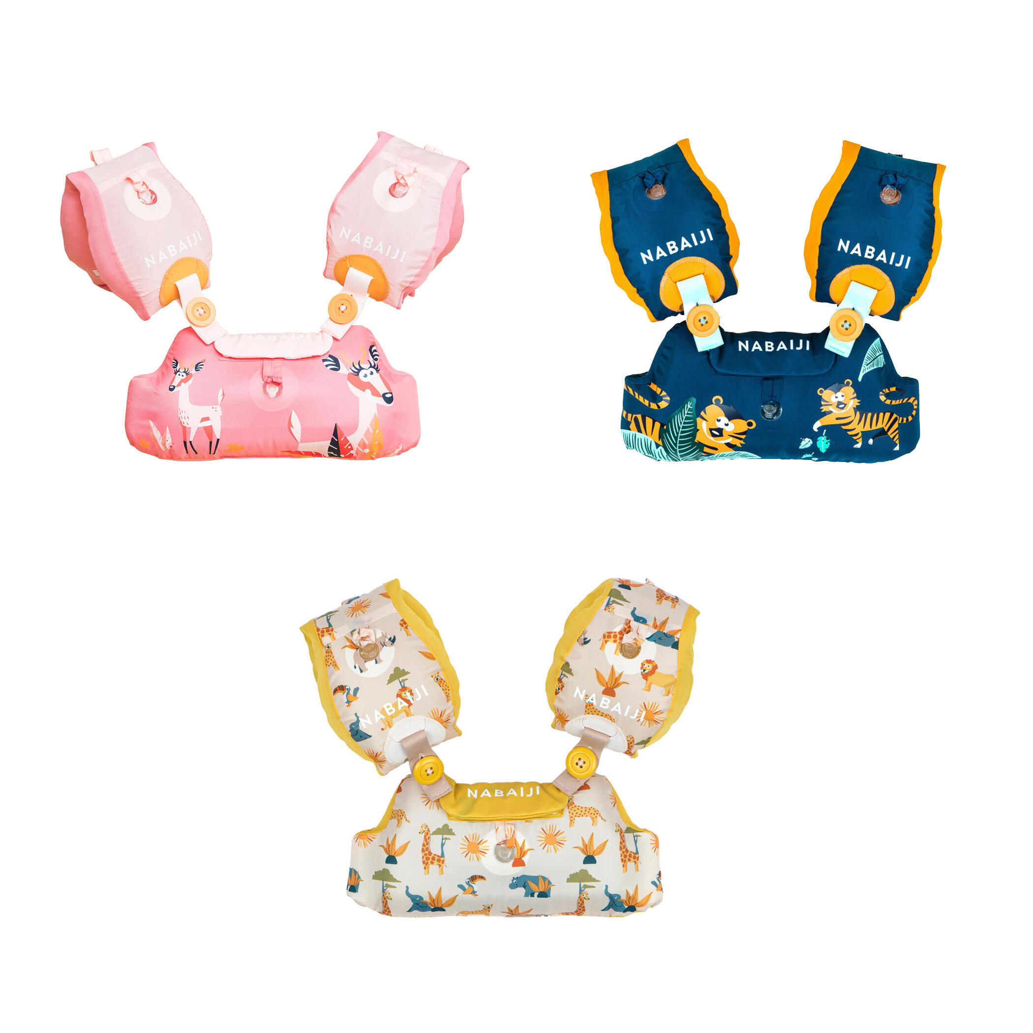 Rękawki-pas edukacyjny pływacki dla dzieci Nabaiji Tiswim 15-30 kg Sawanna 2/10