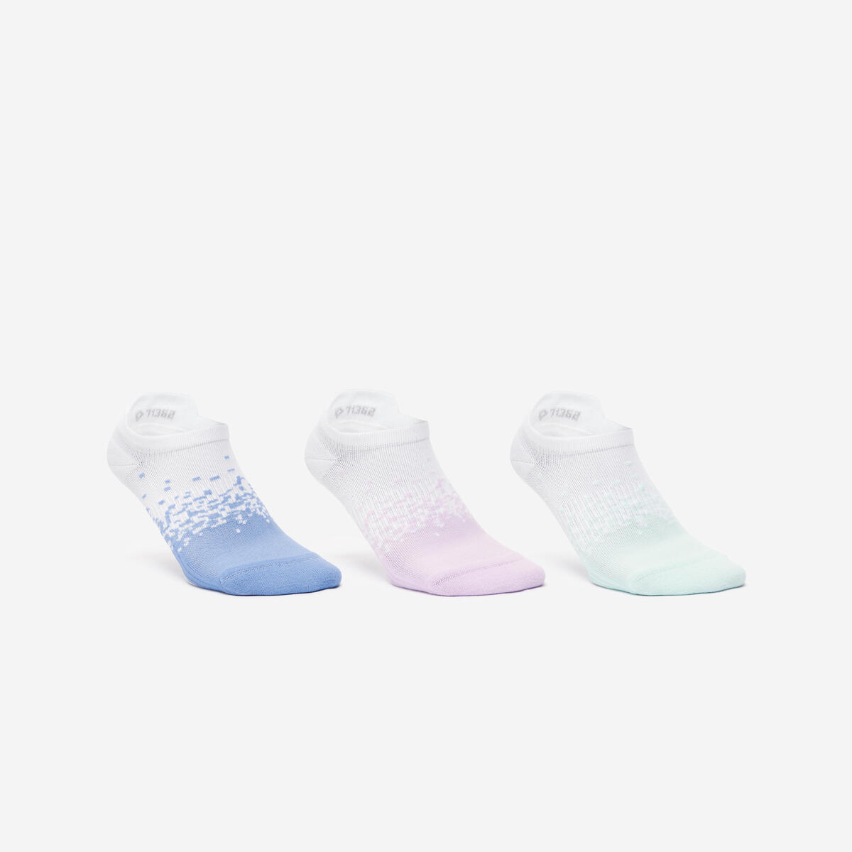 Chaussettes invisibles femme x 3 - couleur