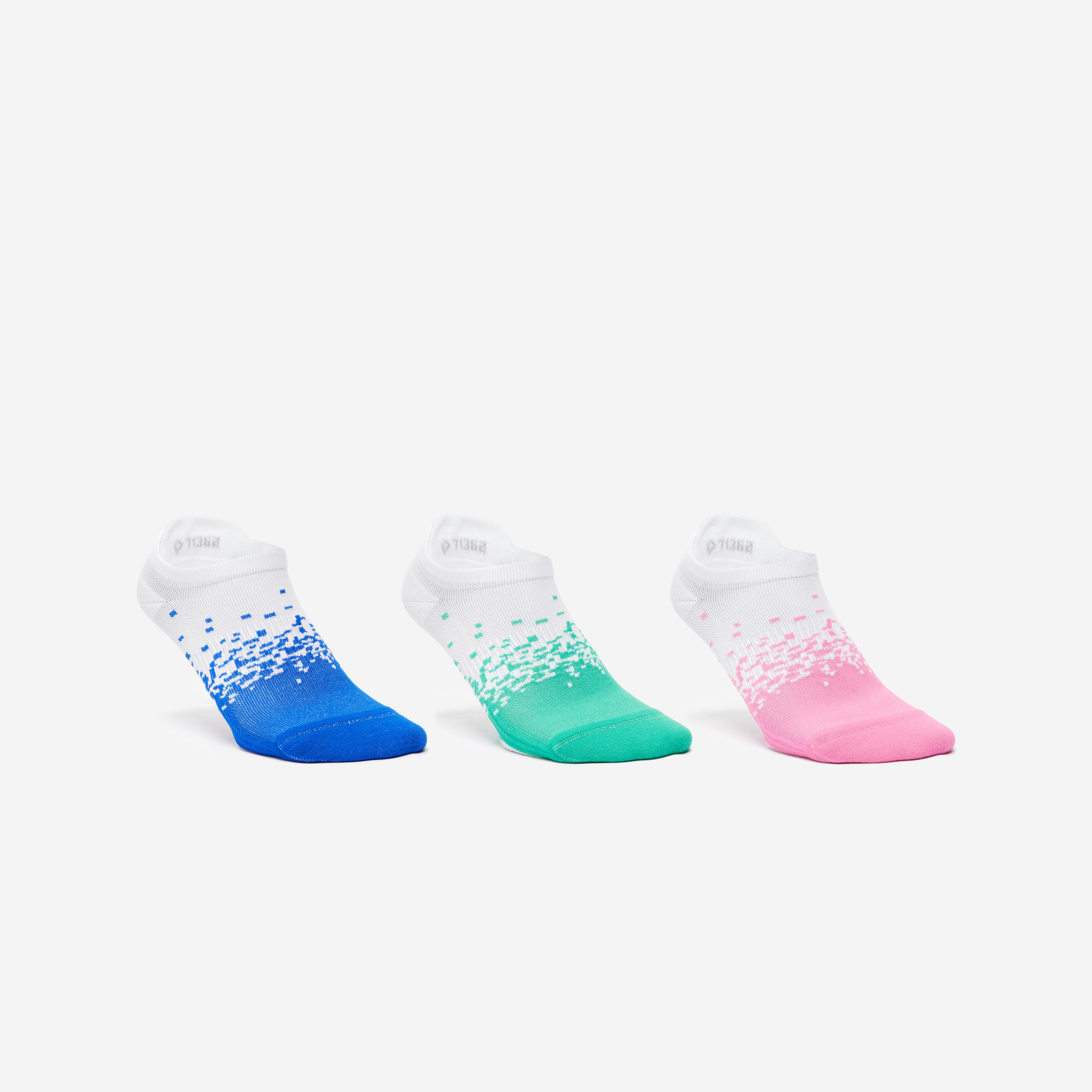 Women's invisible socks x 3 - color