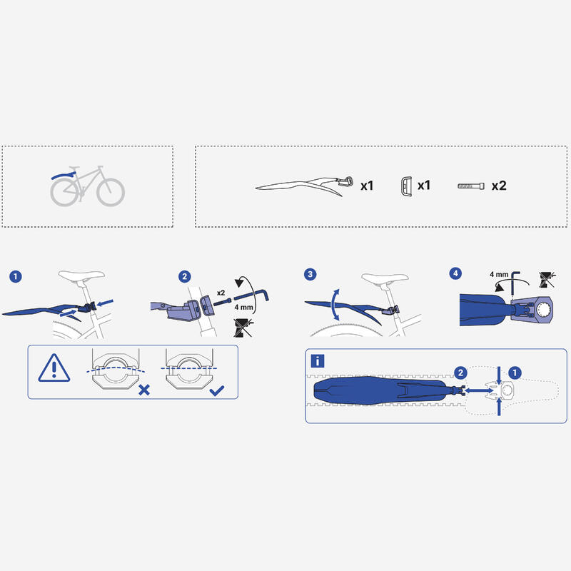 STIJF ACHTERSPATBORD MTB V2 ZWART 26" - 27,5" - 29"