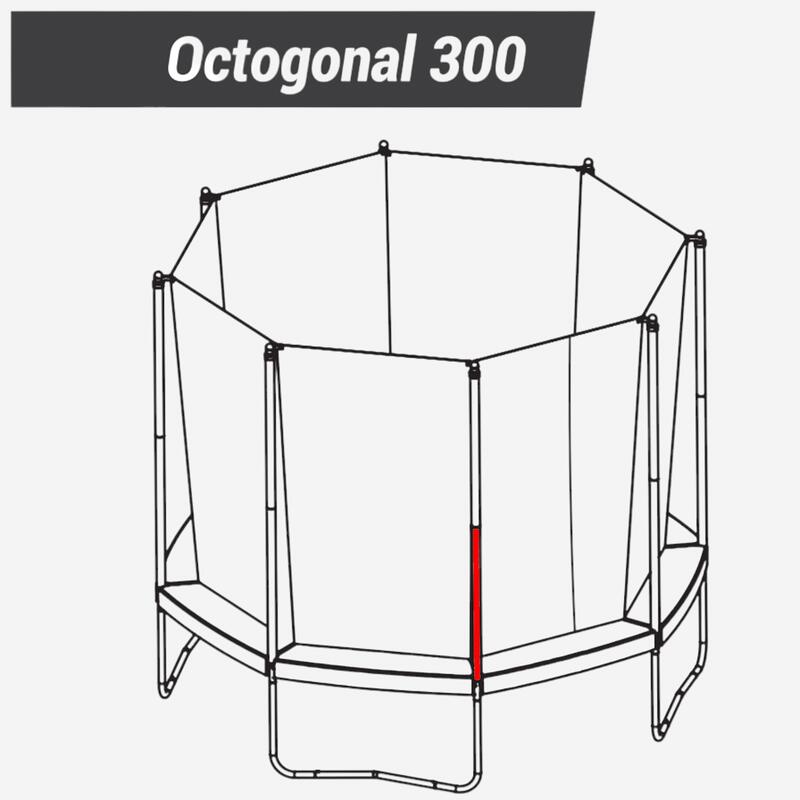 Onderste paal voor trampolines zeshoekig 240 / achthoekig 300