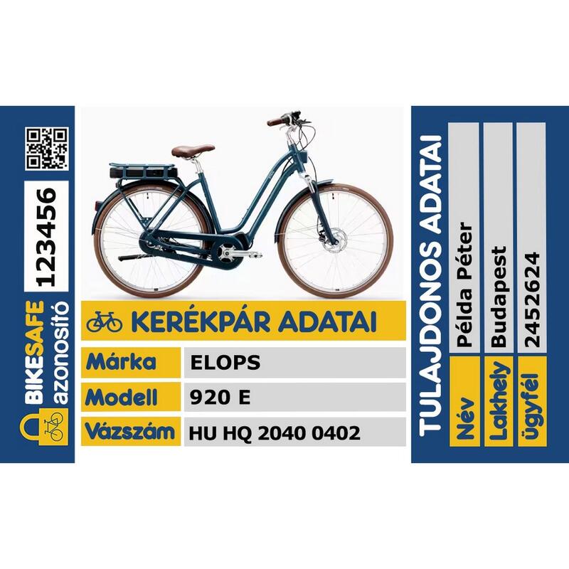 BIKESAFE regisztrációs kupon