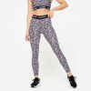 Women's High-Waisted Dance Leggings - Black Print