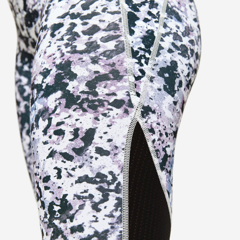 Modellerende legging met hoge taille dames veelkleurig