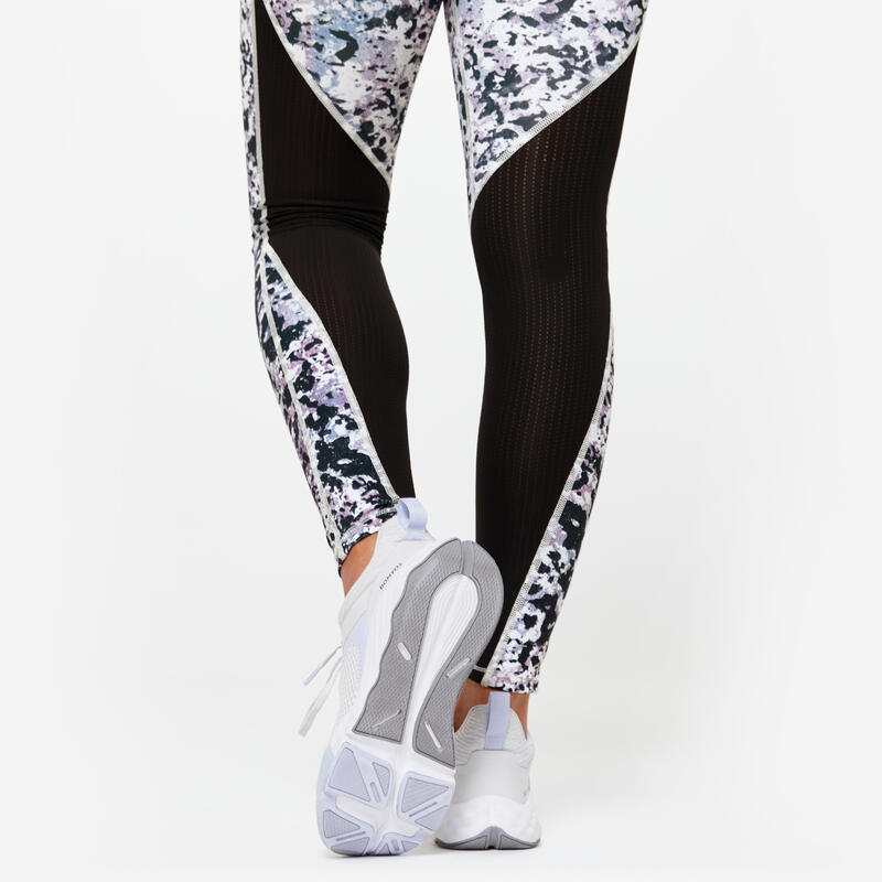 Modellerende legging met hoge taille dames veelkleurig