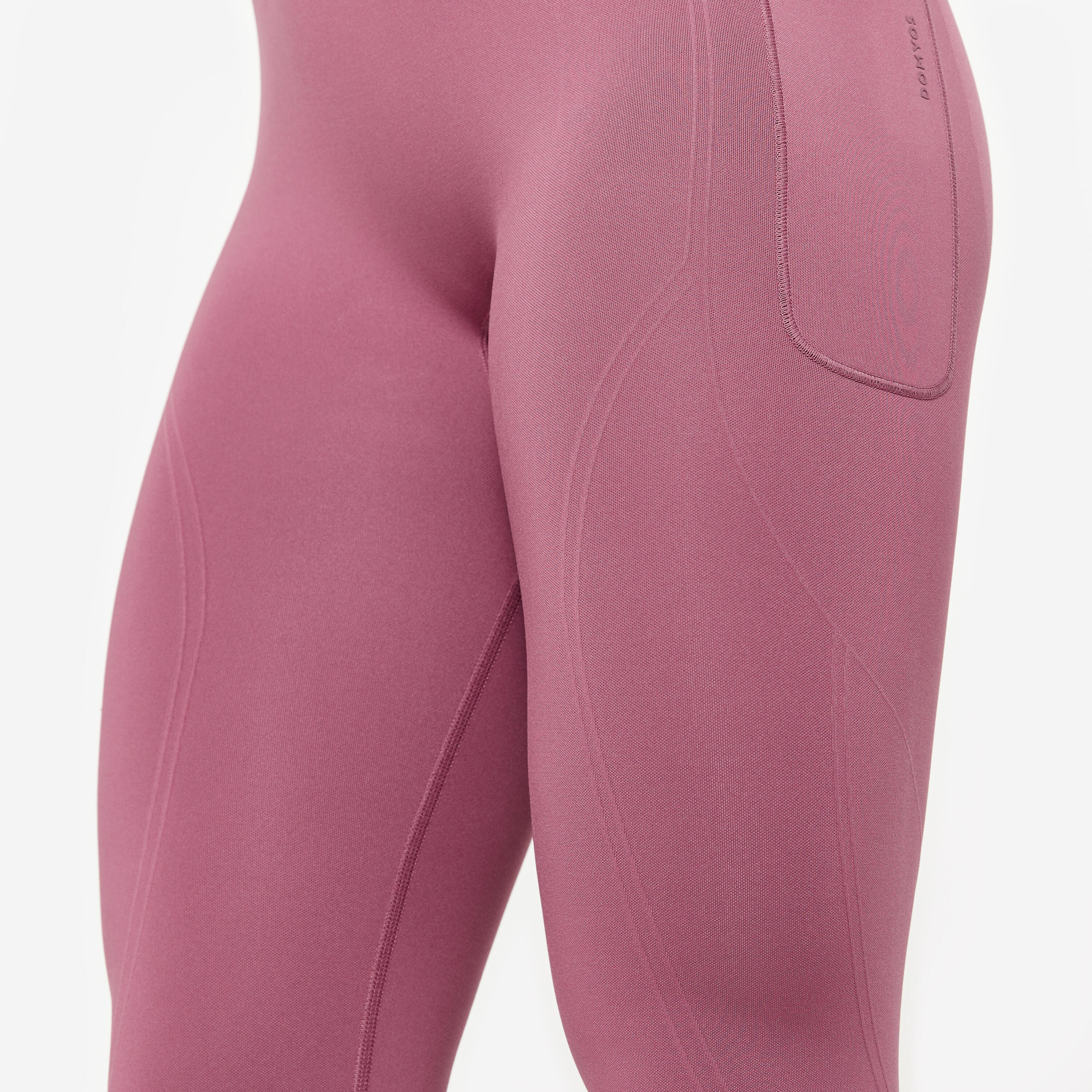Leggings "Push-up" de Fitness Cintura Subida Mulher Violeta 7/7