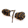 Hiking Round Laces for Boots - Black and Orange