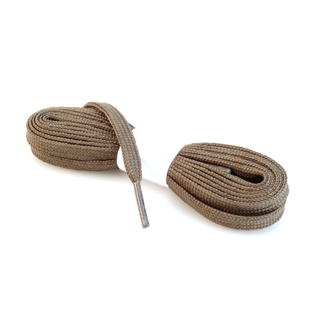Flat hiking boot laces - khaki
