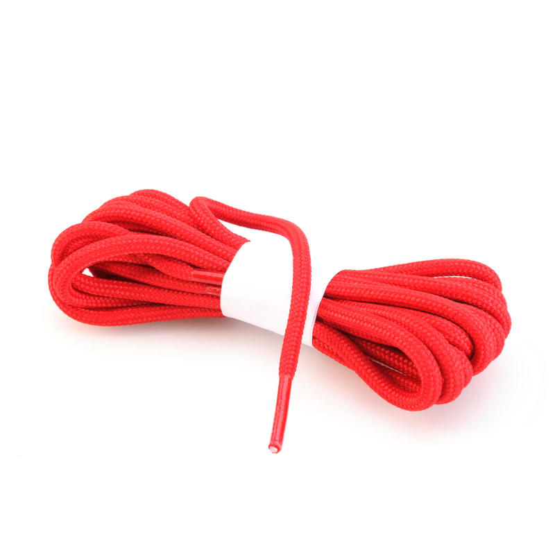 Lacet rond de chaussure de randonnée rouge Lacet rond de chaussure de randonnée rouge