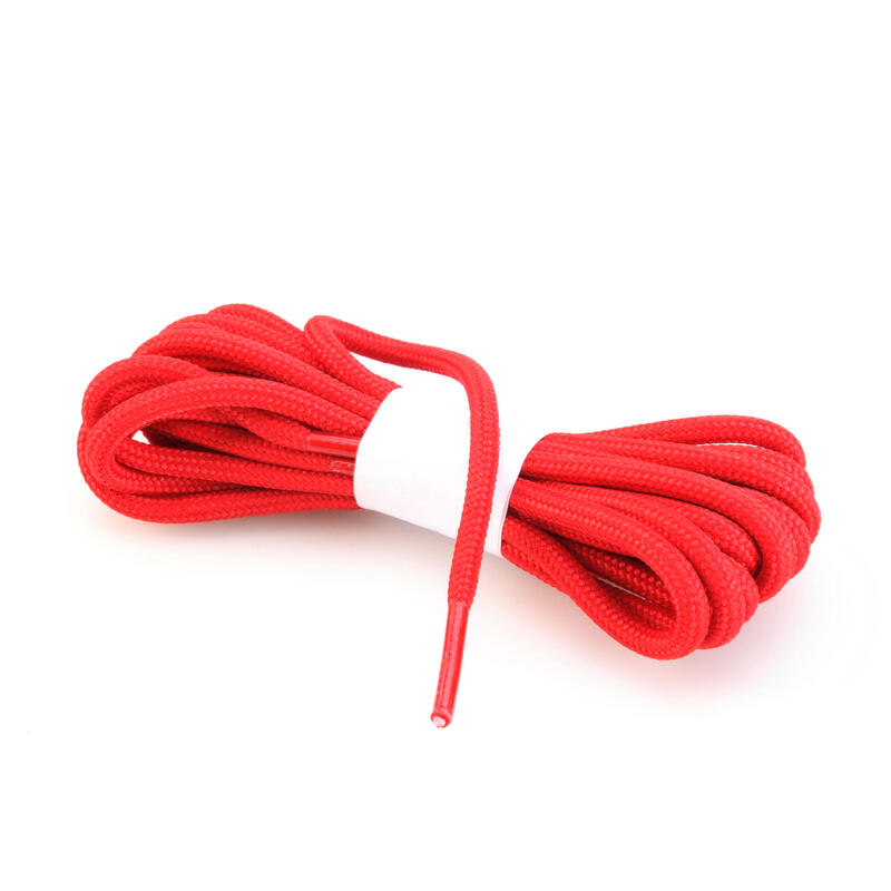 Lacets ronds pour chaussures de randonnée rouge