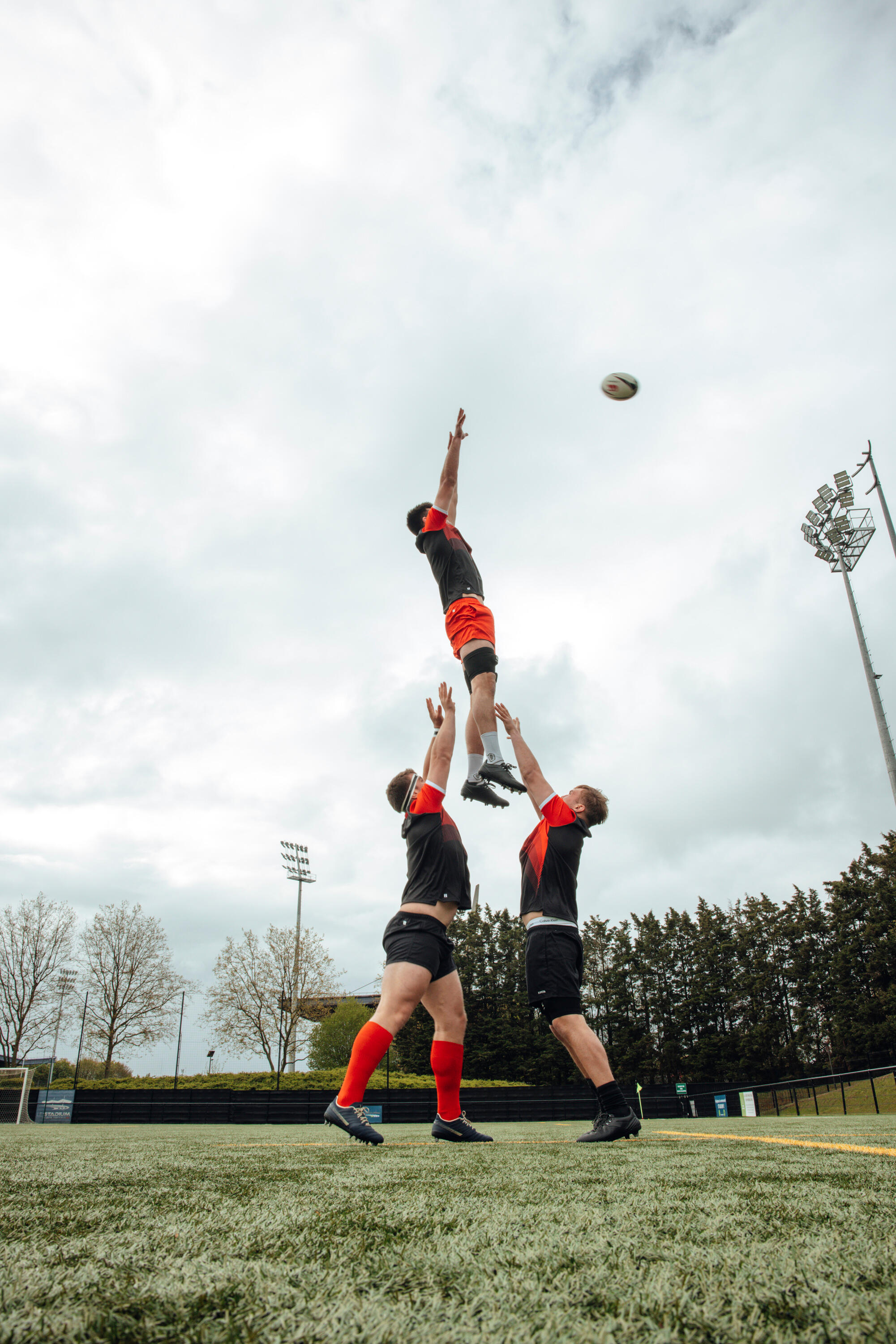 Support lift rugby - Support sauteur en touche R500 decathlon | canterbury noir 5/6