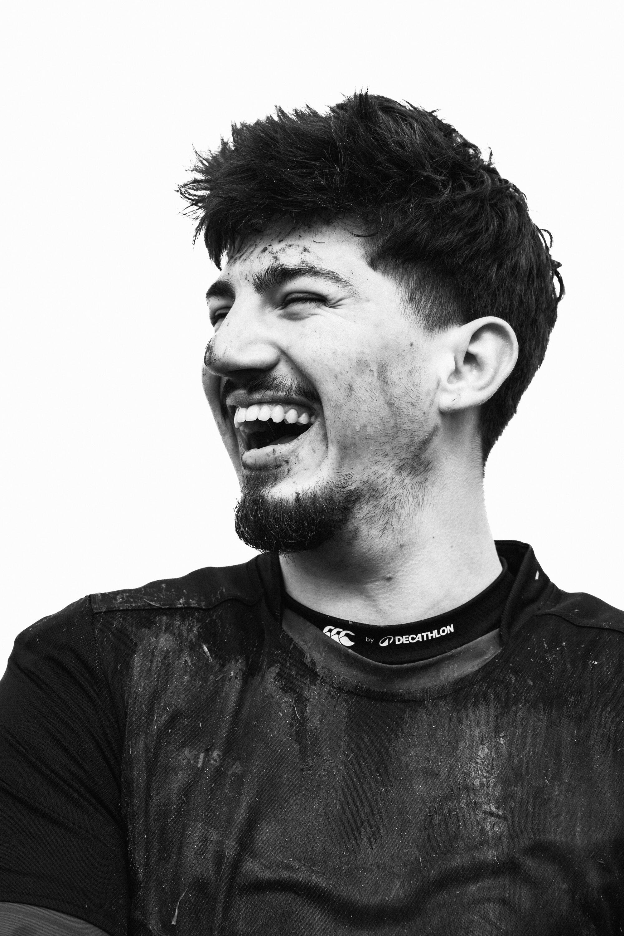 Damen/Herren Rugby Schulterschutz - R500 Decathlon Canterbury schwarz 9/12