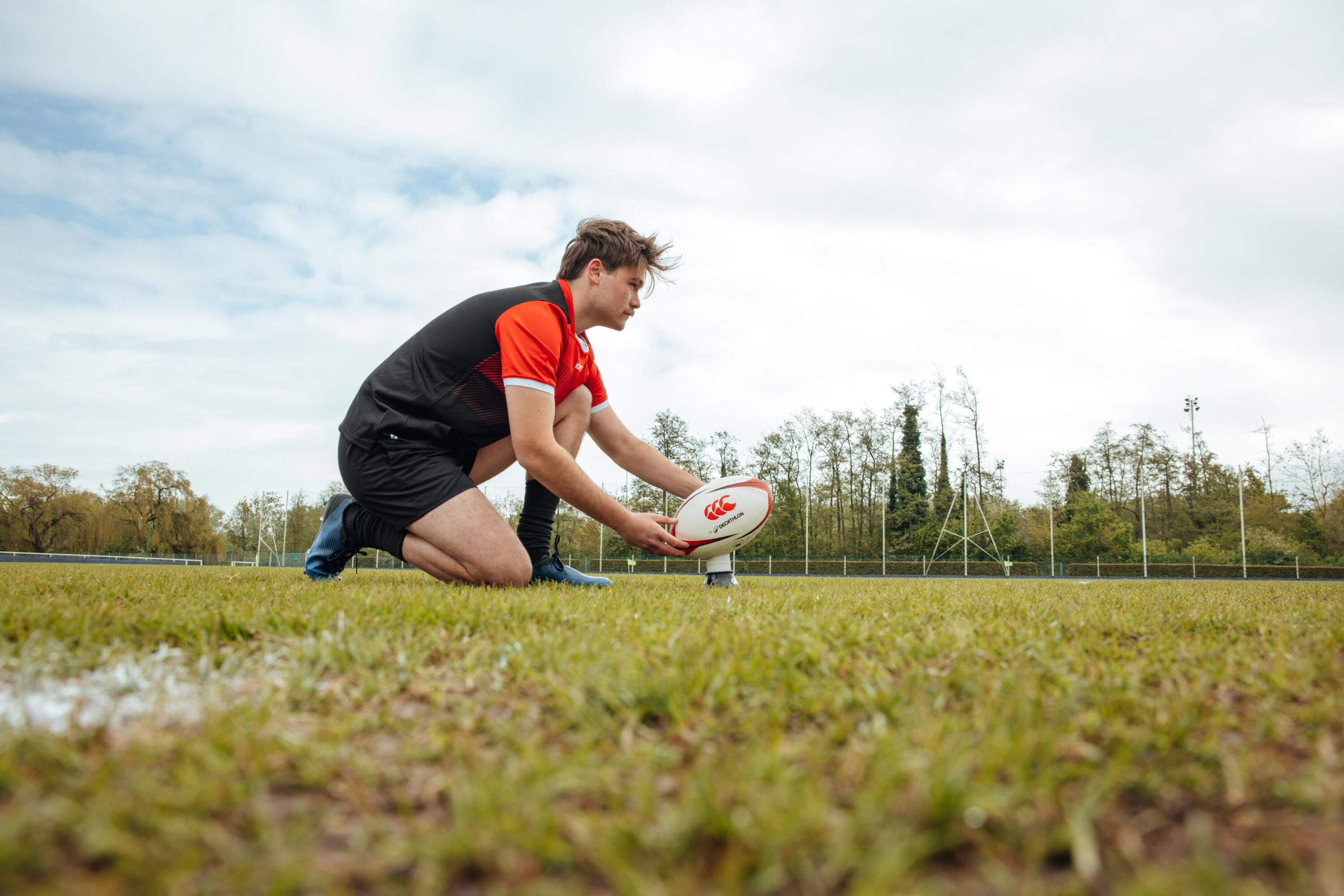 Tee de rugby - Tee ajustable Decathlon | Canterbury Noir Beige 5/8