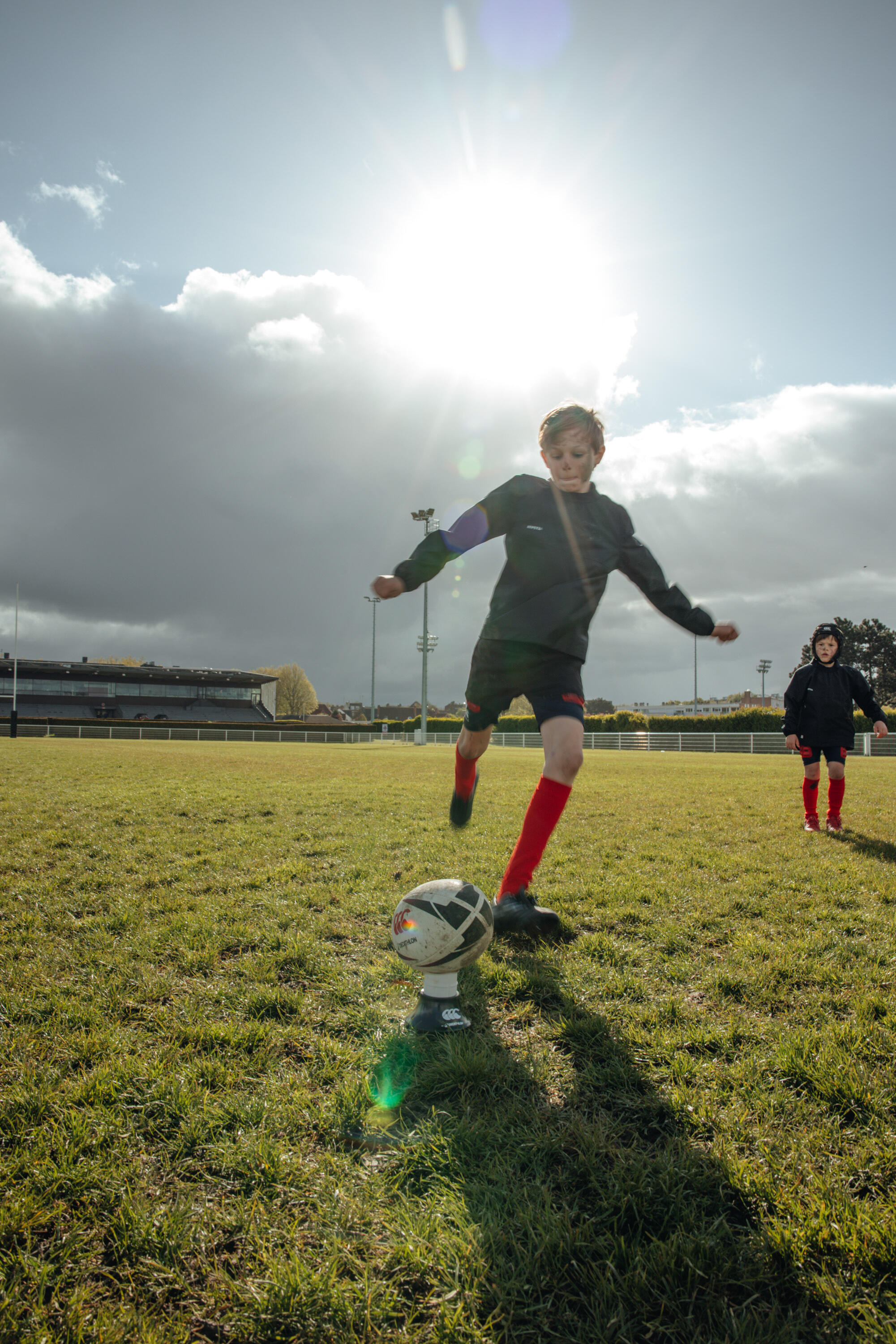 Ballon de rugby d'entrainement taille 5, Decathlon | Canterbury noir 10/10