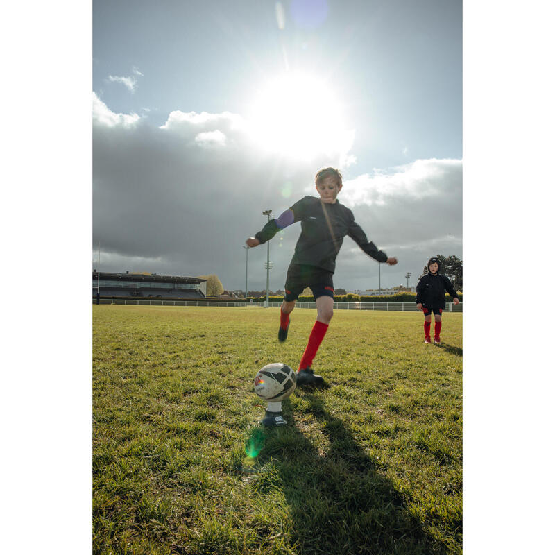 Rugbybal voor trainingen zwart/rood maat 4