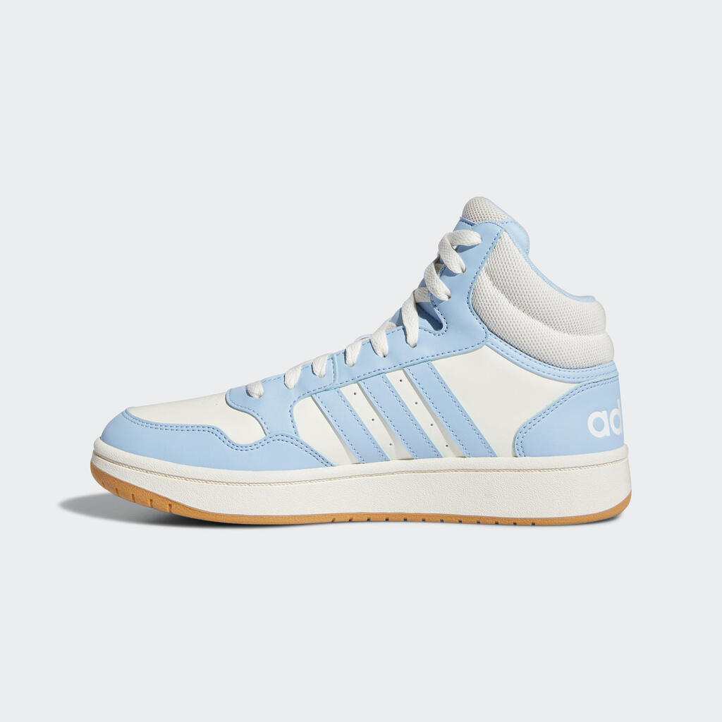 Γυναικεία παπούτσια Hoops 3.0 Mid - Λευκό και Μπλε
