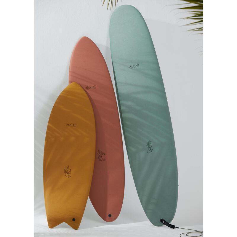 Surf longboard 900 Epoxy Soft 8'4" se 3 ploutvičkami