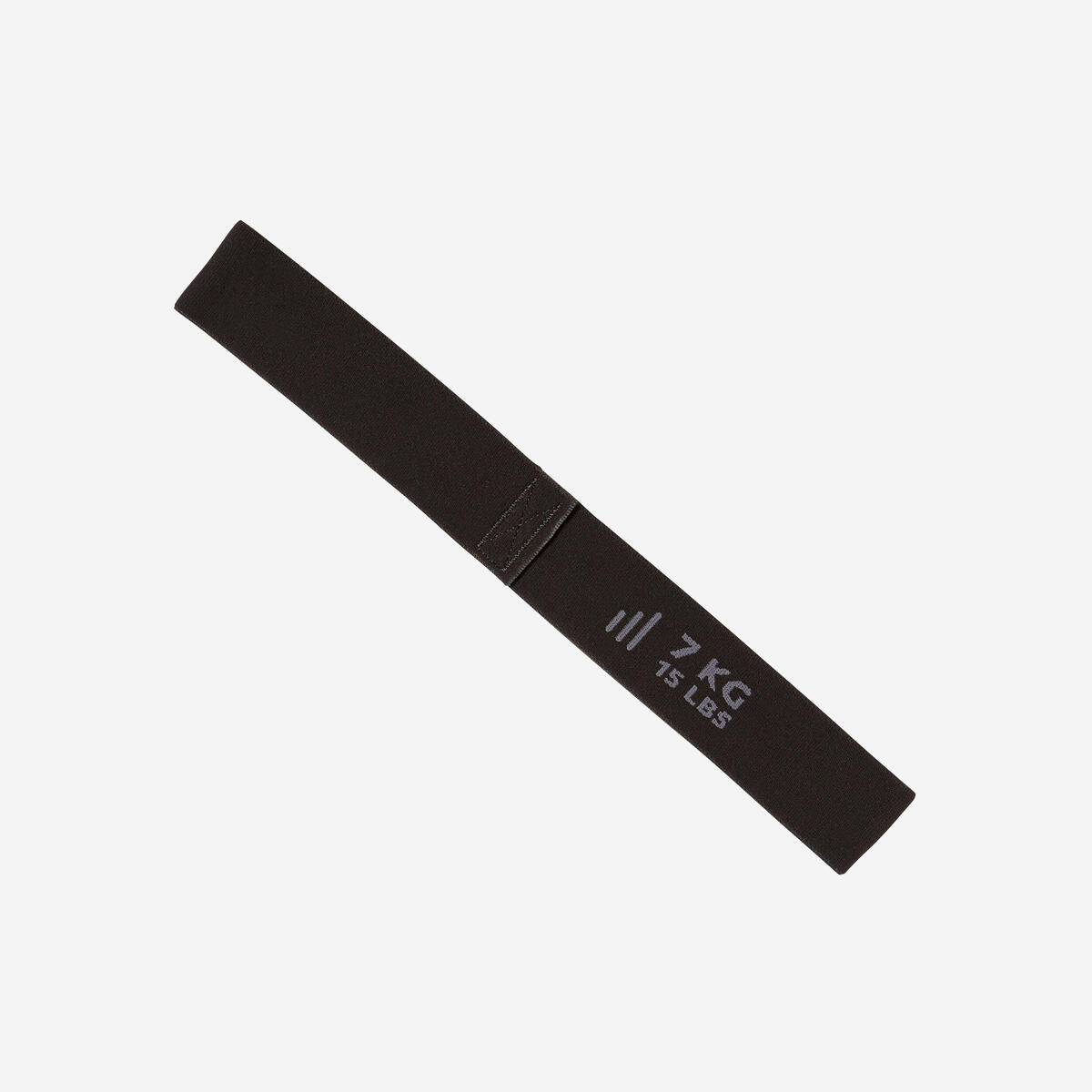 Mini bande élastique fitness résistance 7kg  Textile - Noire