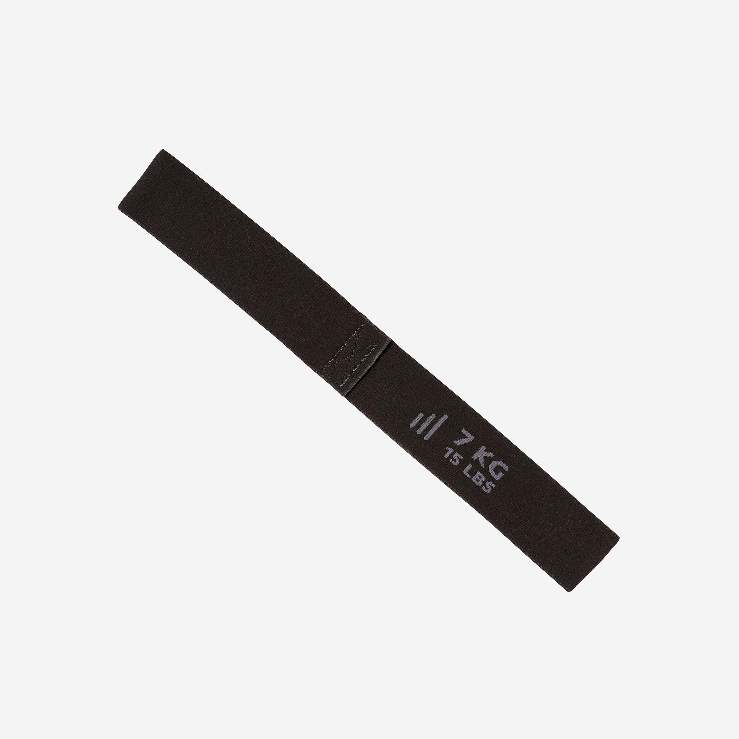 Mini elastic resistance fitness band 7kg Textile - Black