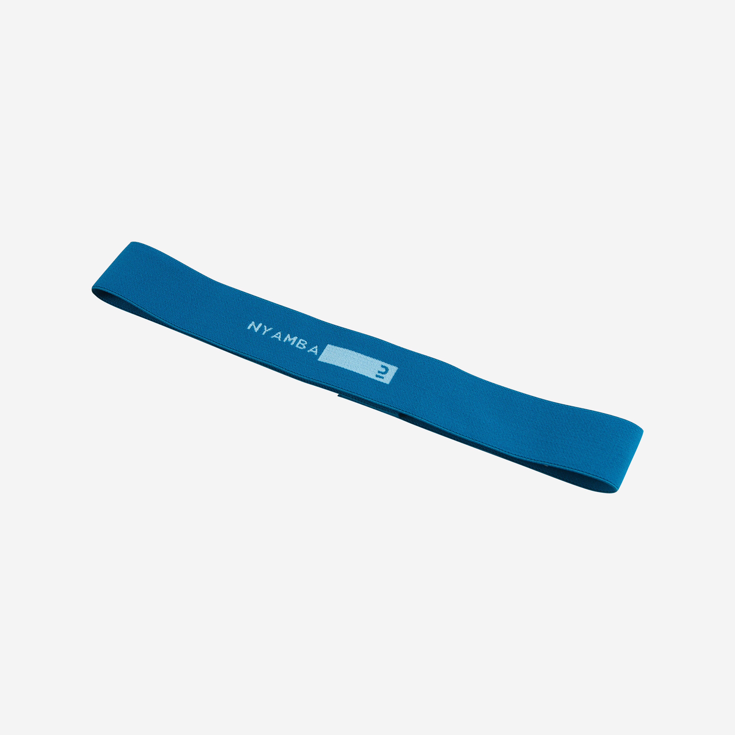 Elastico fitness MINIBAND LIGHT resistenza 5kg tessuto turchese 2/7