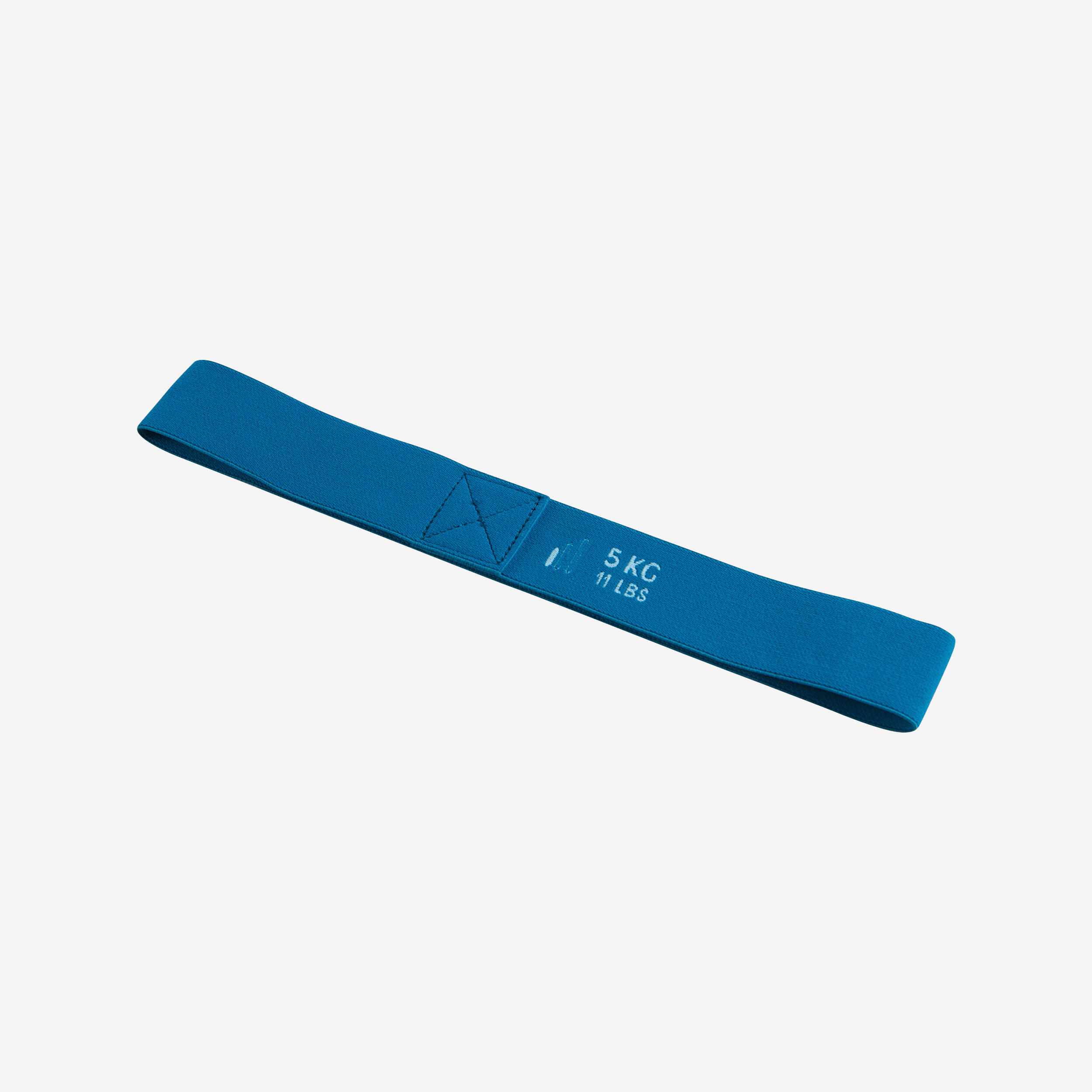 Domyos - Mini Bande Élastique Fitness Résistance 5 Kg Textile - Turquoise - Bande Élastique - Materiel Musculation - Bleu-vert - Taille Unique - Decathlon