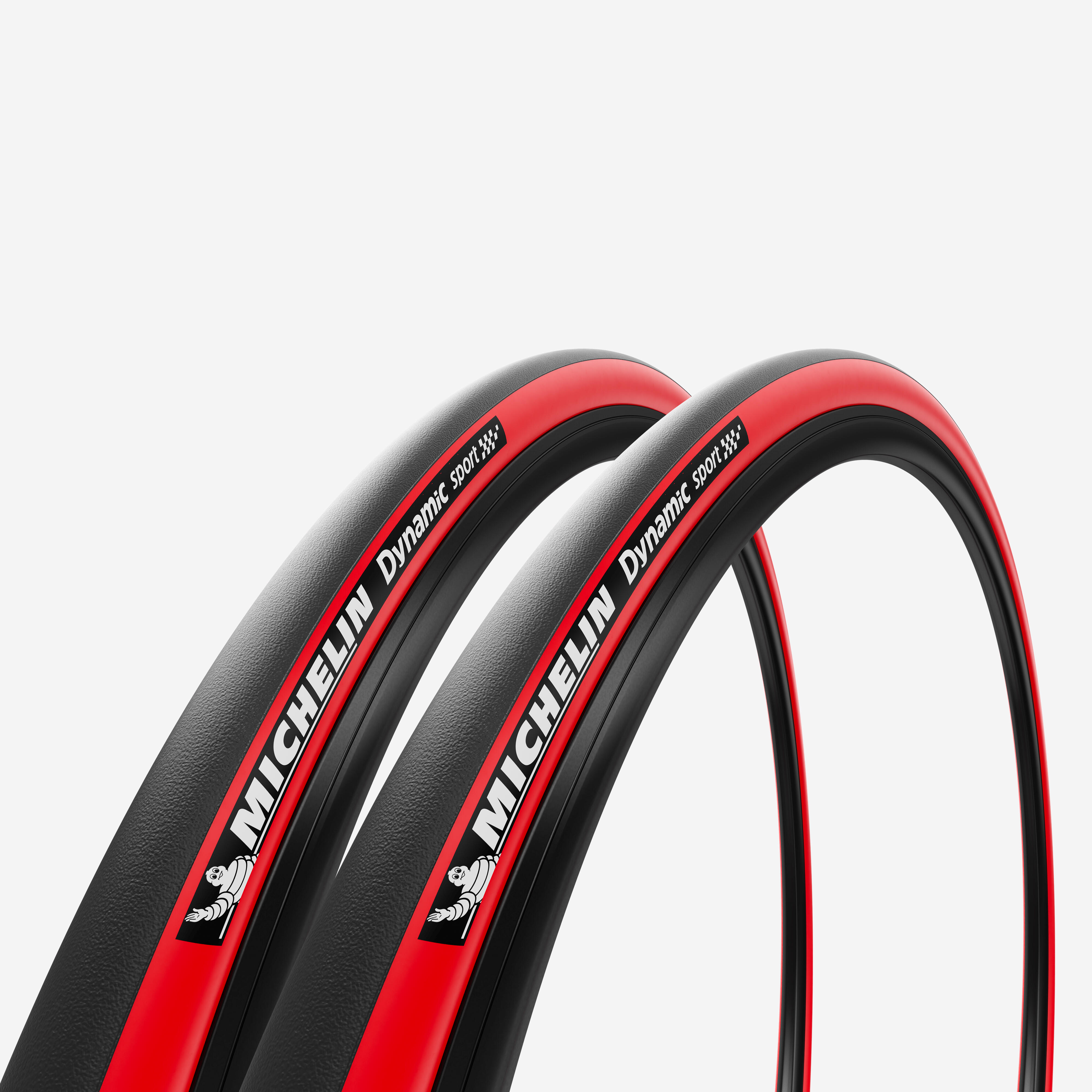 Pneus estrada dynamic desportivos 700x23 vermelho/etrto 23-622 (conjunto de 2)
