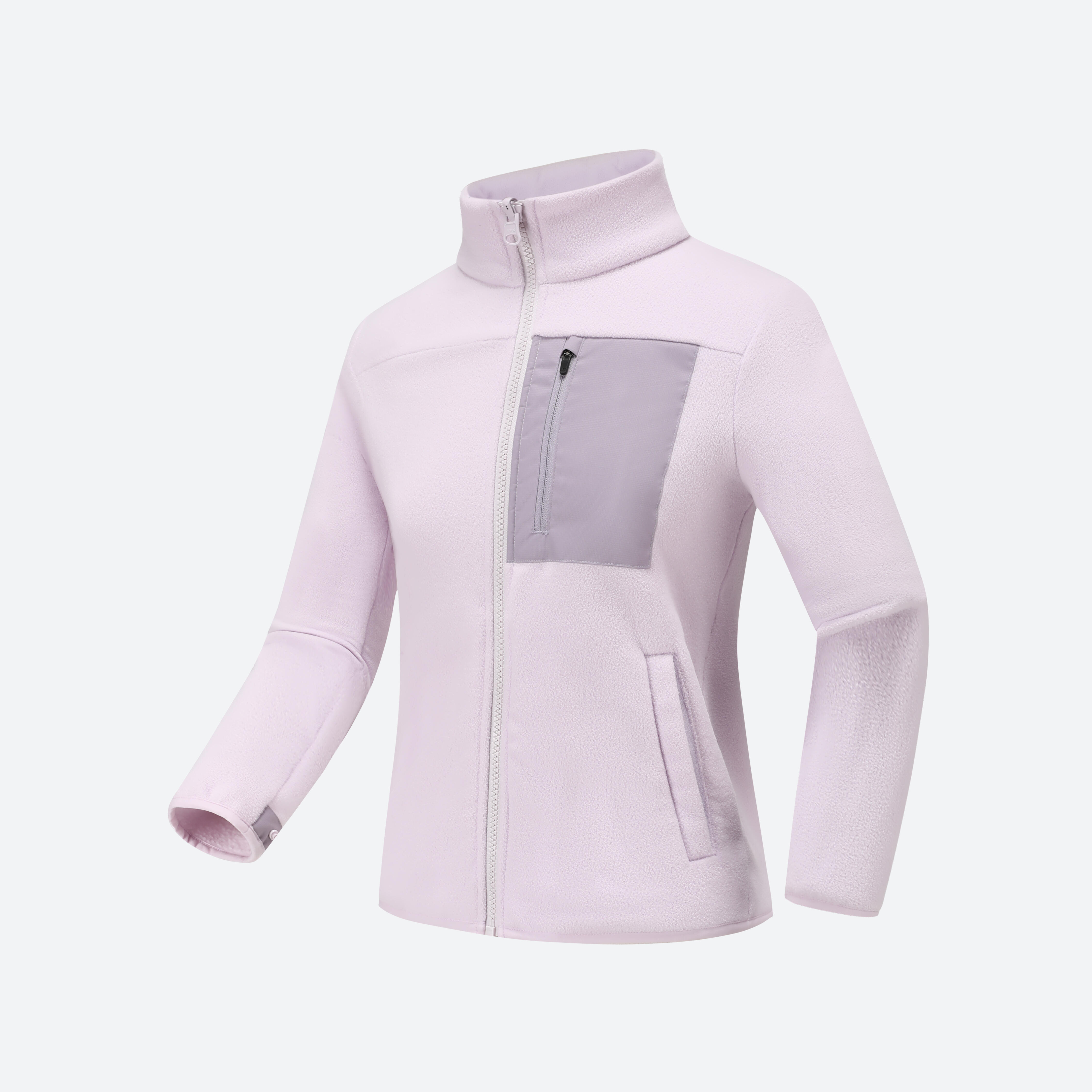 Junior 3 in 1 Winter Jacket SH500 Fleece - fleece Purple