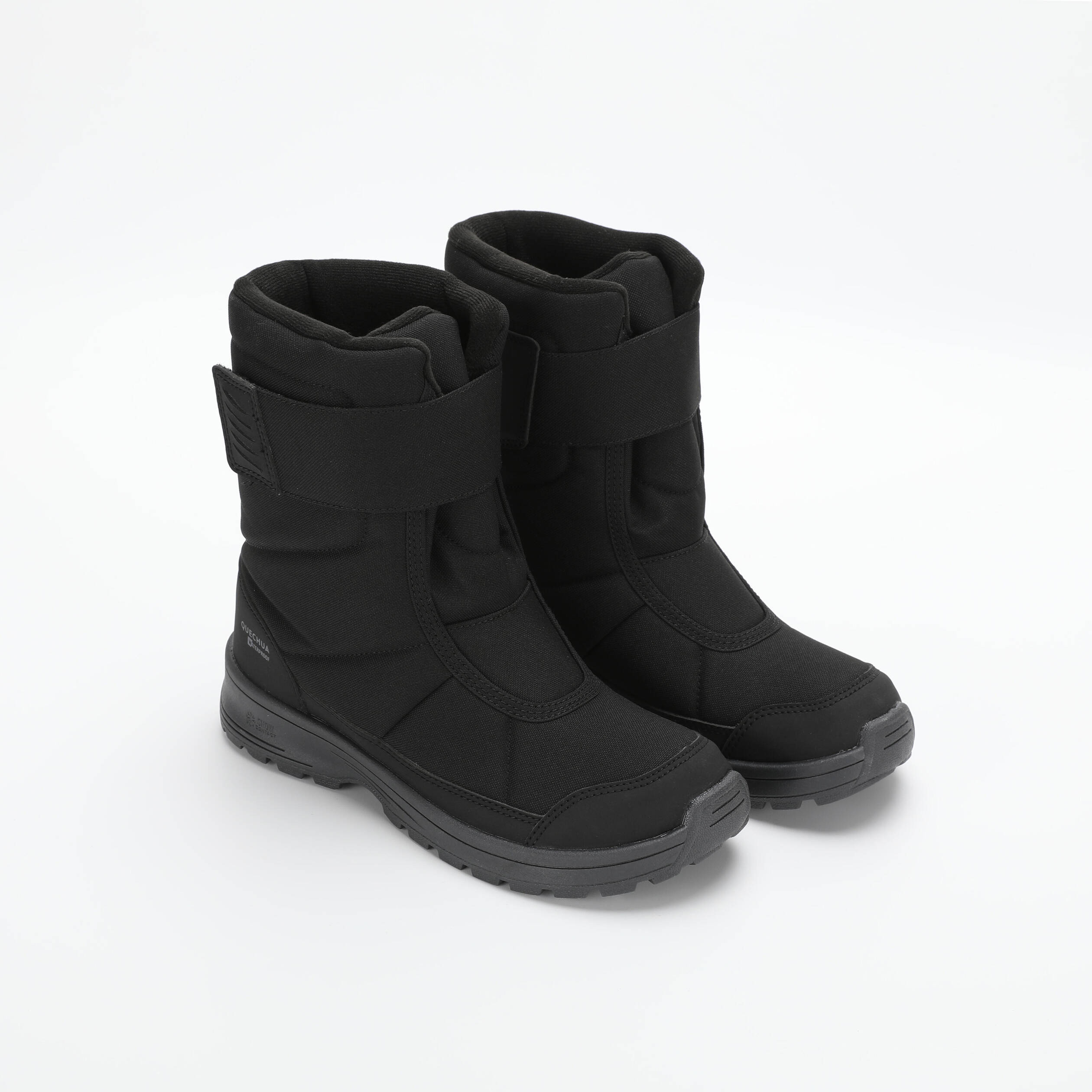 Kids’ warm waterproof snow hiking boots SH100 - Velcro Size 7 - 5.5 