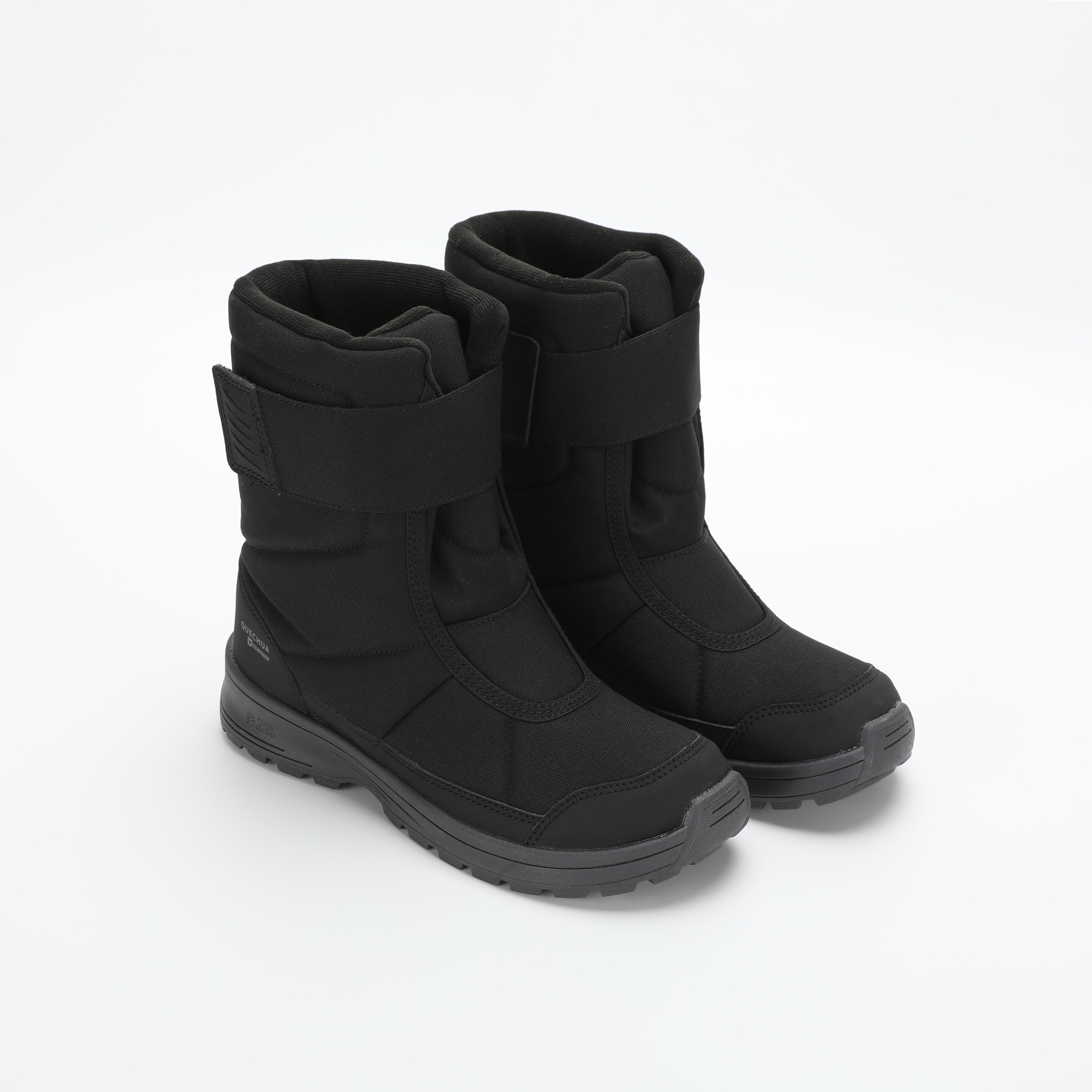 Kids’ warm waterproof snow hiking boots SH100 - Velcro Size 7 - 5.5 