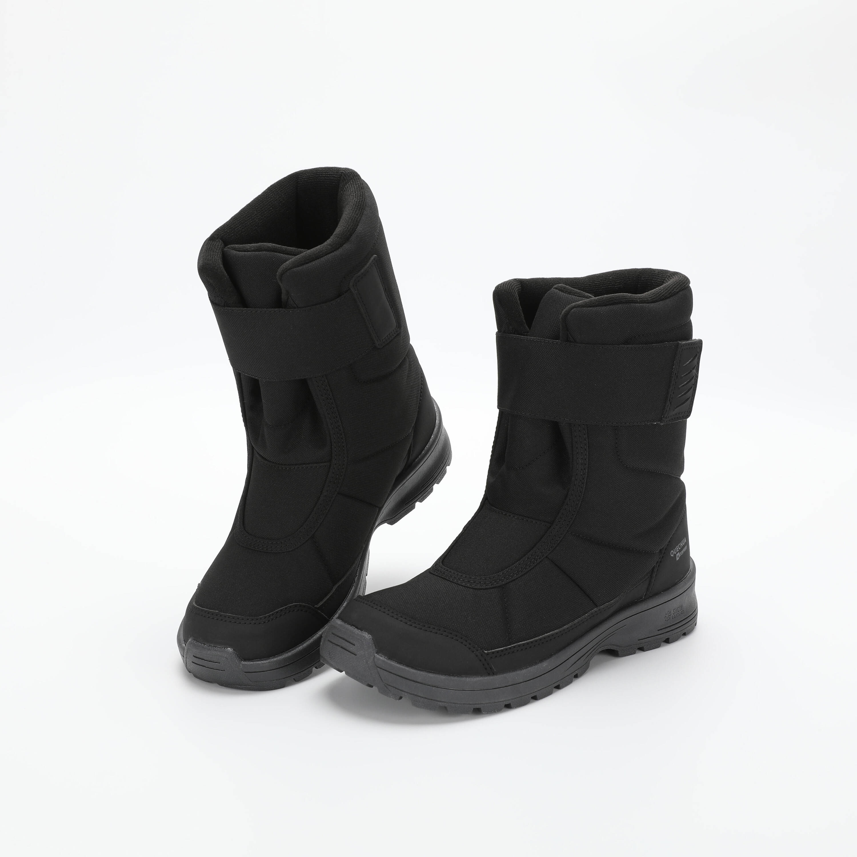 Kids’ warm waterproof snow hiking boots SH100 - Velcro Size 7 - 5.5  -  4