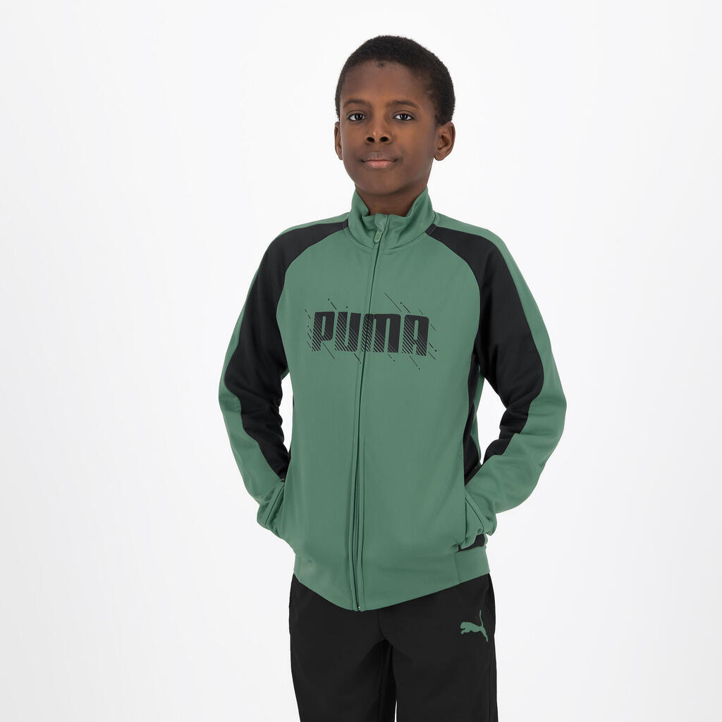 Kids' Tracksuit - Green/Black