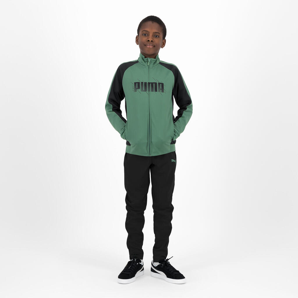 Puma Trainingsanzug Kinder - grün/schwarz