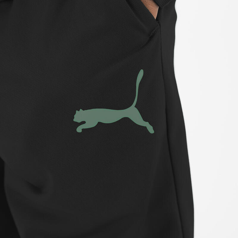 Tuta Puma bambino ginnastica traspirante verde-nero