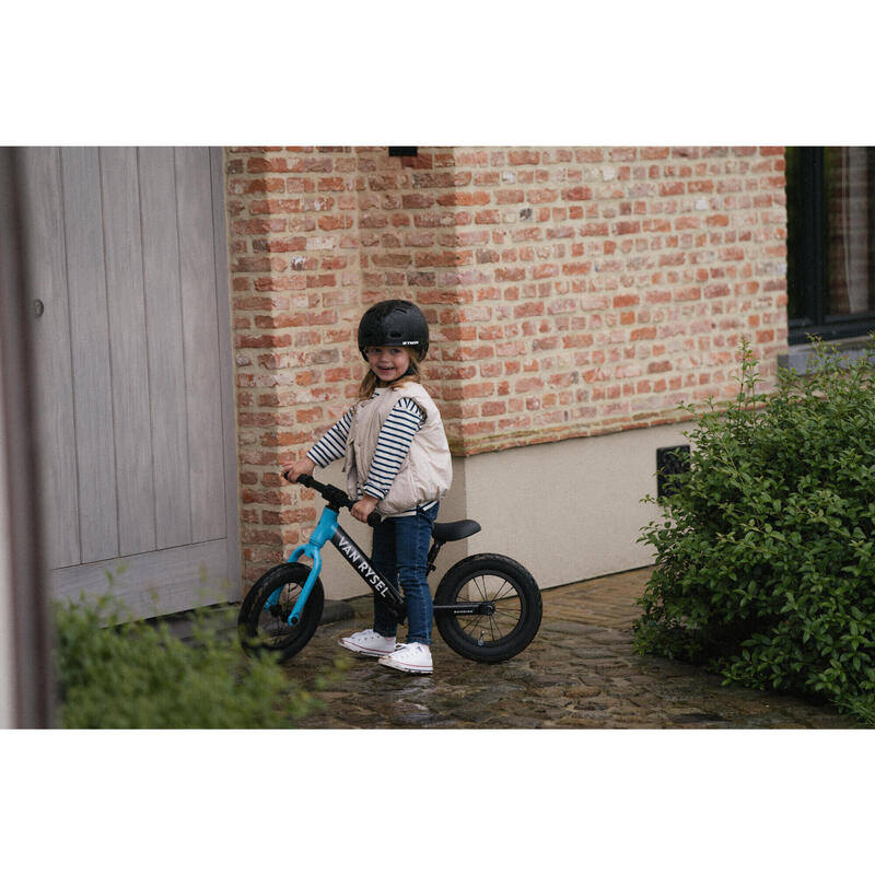 DRAISIENNE ENFANT 12 POUCES - RUNRIDE RACING - gris anthracite et bleu