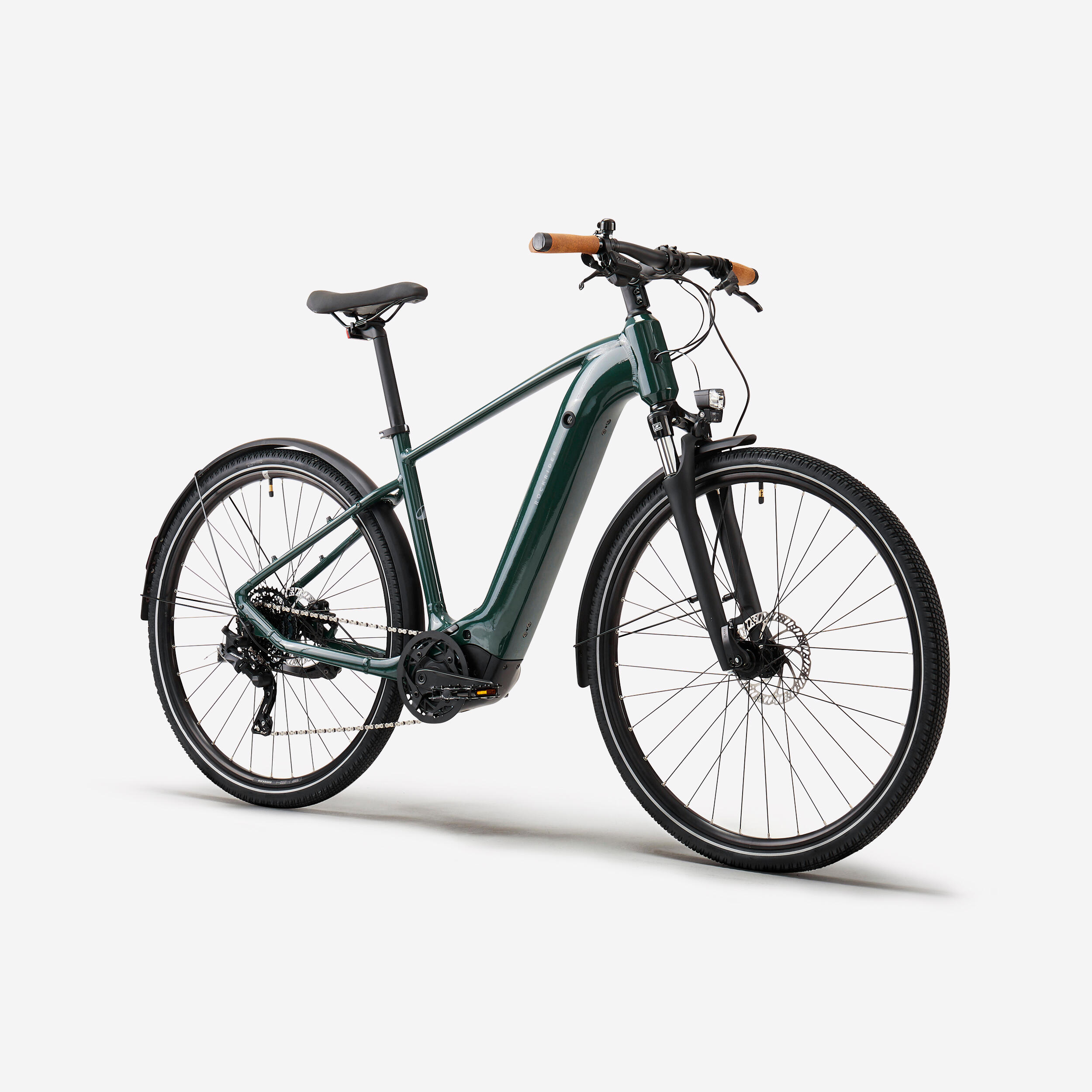 Bicicleta eléctrica de trekking Motor Central E-actv 500 Verde  Cuadro Alto 2/8