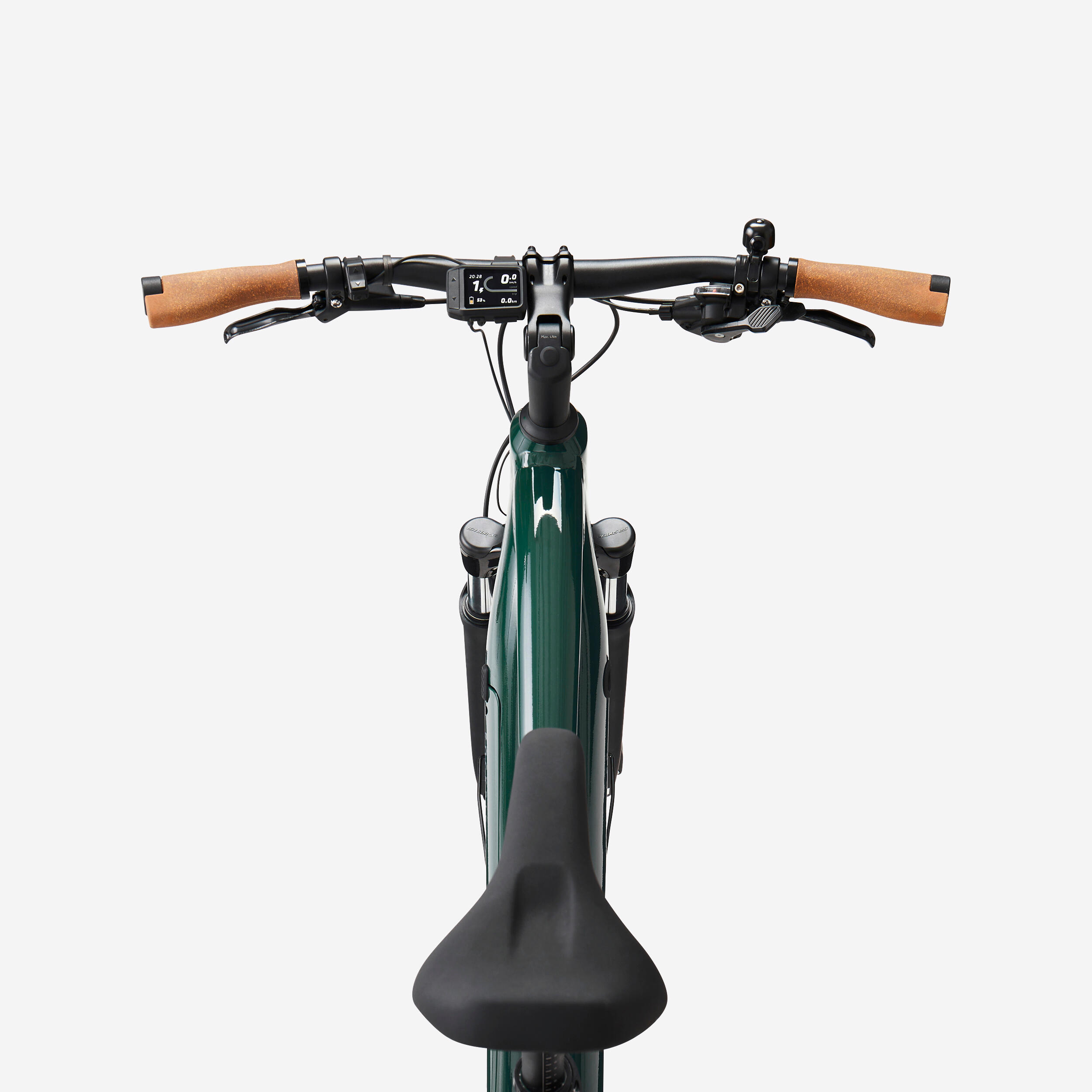 Bicicleta eléctrica de trekking Motor Central E-actv 500 Verde  Cuadro Alto 4/8