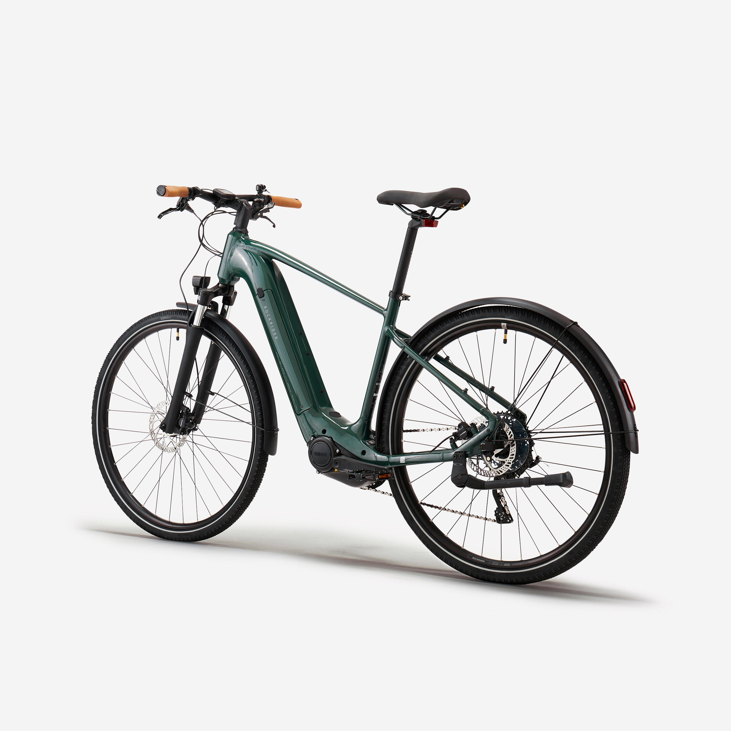 Bicicleta eléctrica de trekking Motor Central E-actv 500 Verde  Cuadro Alto 3/8