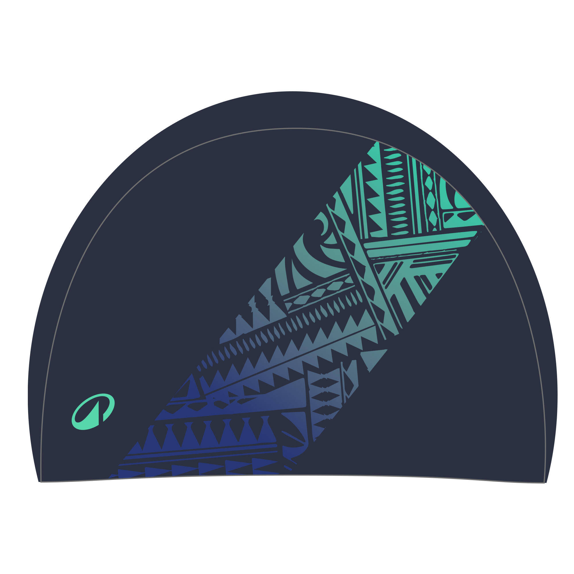 Mesh Swim Cap for Adults (56-59 cm) - Blue -  3
