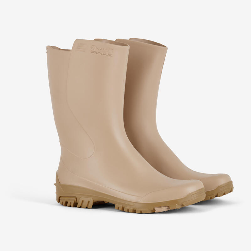 BOTTES DE PLUIE FEMME 100 BEIGE